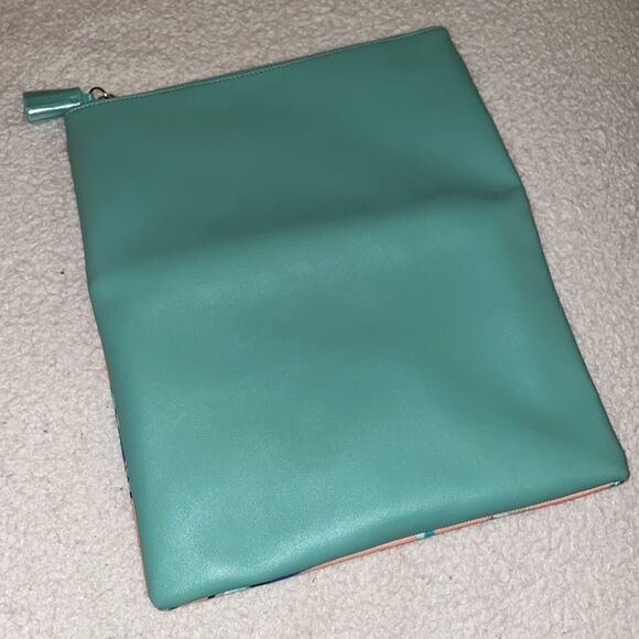 Rachel Pally Mint & Peach Tropical Clutch, NWOT - Picture 5 of 8